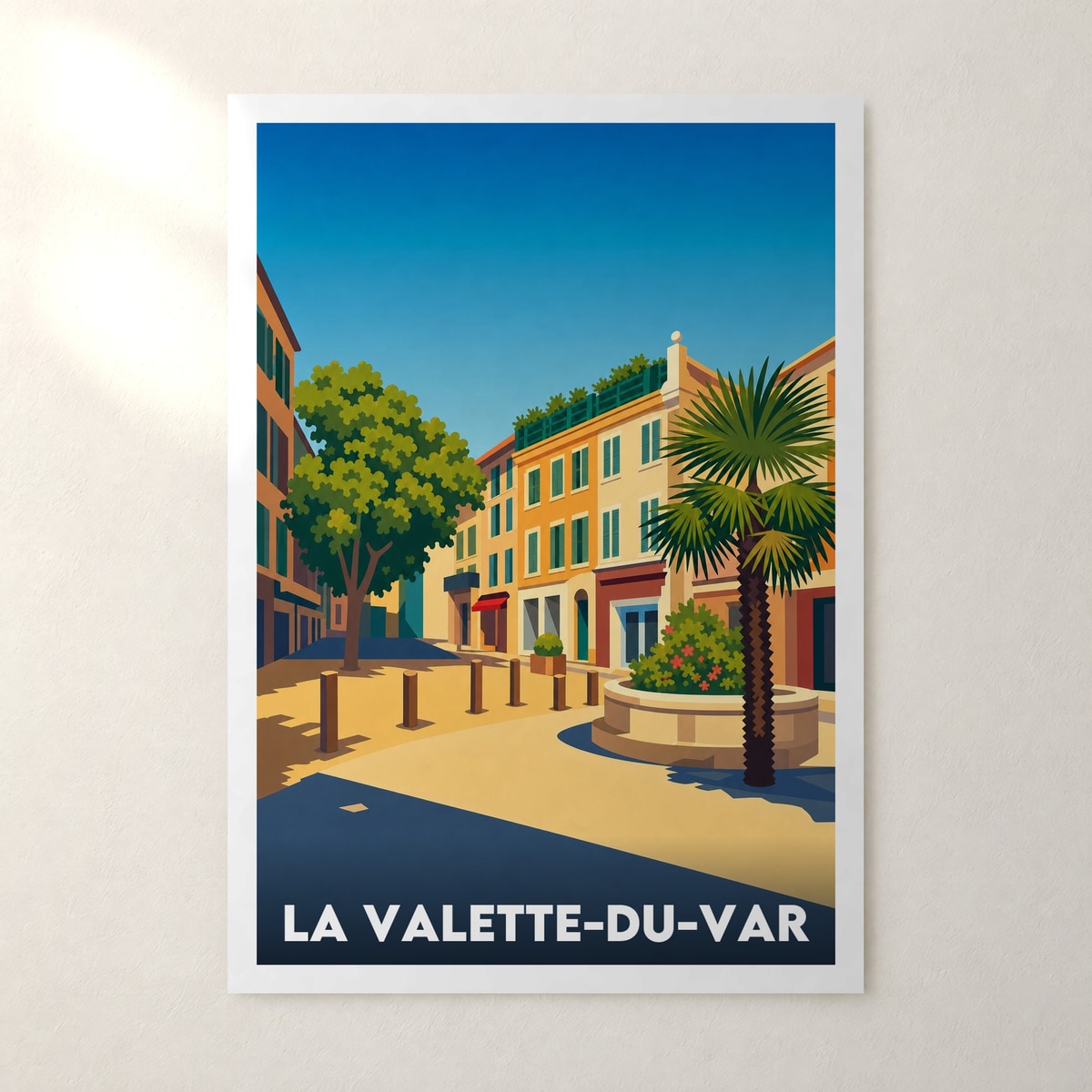 Affiche La Valette-du-Var – sans cadre, accrochée au mur