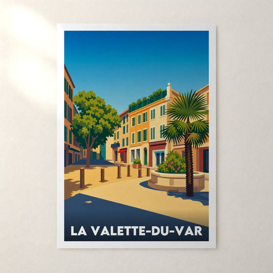 Affiche La Valette-du-Var – sans cadre, accrochée au mur