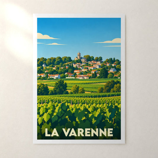 Affiche La Varenne – sans cadre, accrochée au mur