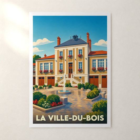 Affiche La Ville-du-Bois – sans cadre, accrochée au mur