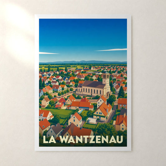 Affiche La Wantzenau – sans cadre, accrochée au mur