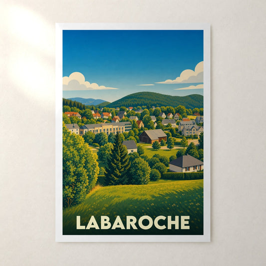 Affiche Labaroche – sans cadre, accrochée au mur