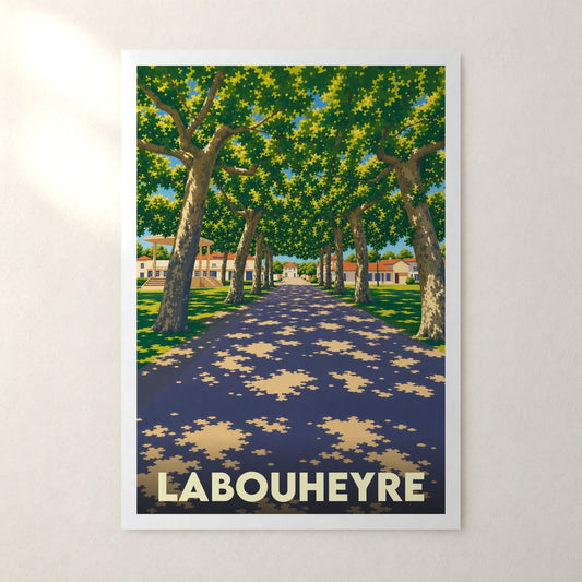 Affiche Labouheyre – sans cadre, accrochée au mur
