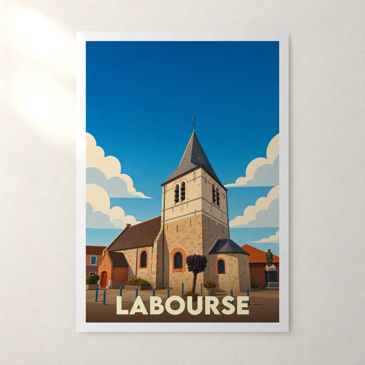 Affiche Labourse – sans cadre, accrochée au mur
