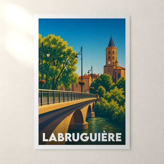 Affiche Labruguière – sans cadre, accrochée au mur