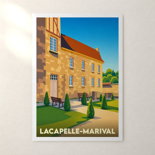 Affiche Lacapelle-Marival – sans cadre, accrochée au mur