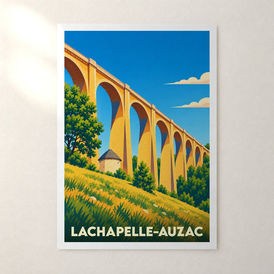 Affiche Lachapelle-Auzac – sans cadre, accrochée au mur