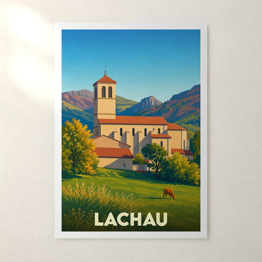 Affiche Lachau – sans cadre, accrochée au mur