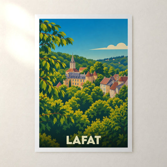 Affiche Lafat – sans cadre, accrochée au mur