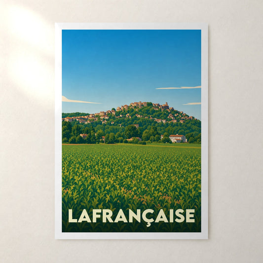 Affiche Lafrançaise – sans cadre, accrochée au mur