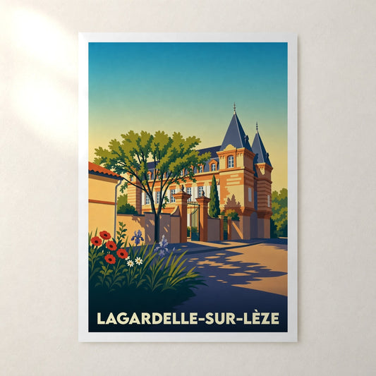 Affiche Lagardelle-sur-Lèze – sans cadre, accrochée au mur