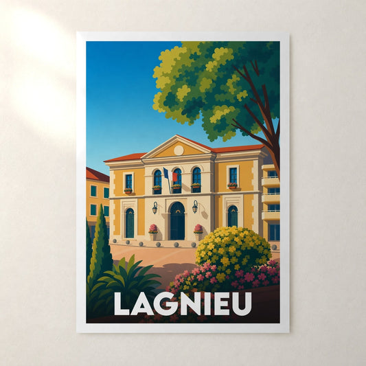 Affiche Lagnieu – sans cadre, accrochée au mur