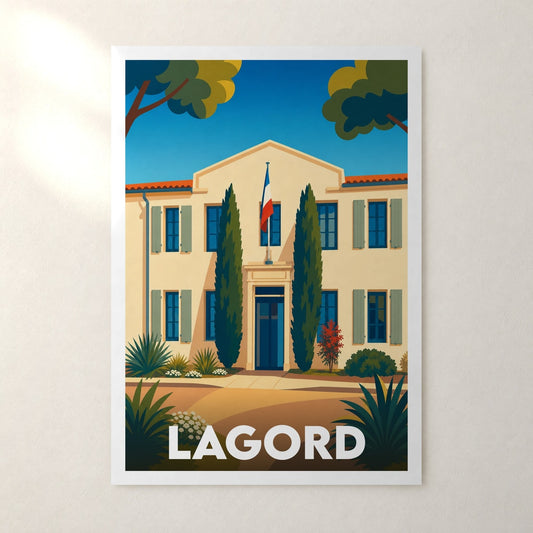 Affiche Lagord – sans cadre, accrochée au mur