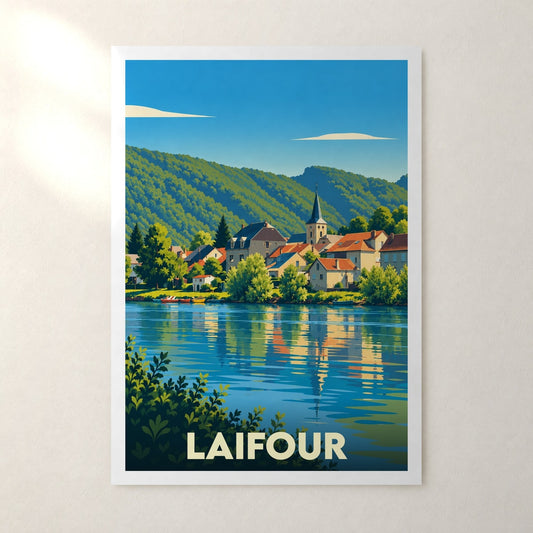 Affiche Laifour – sans cadre, accrochée au mur