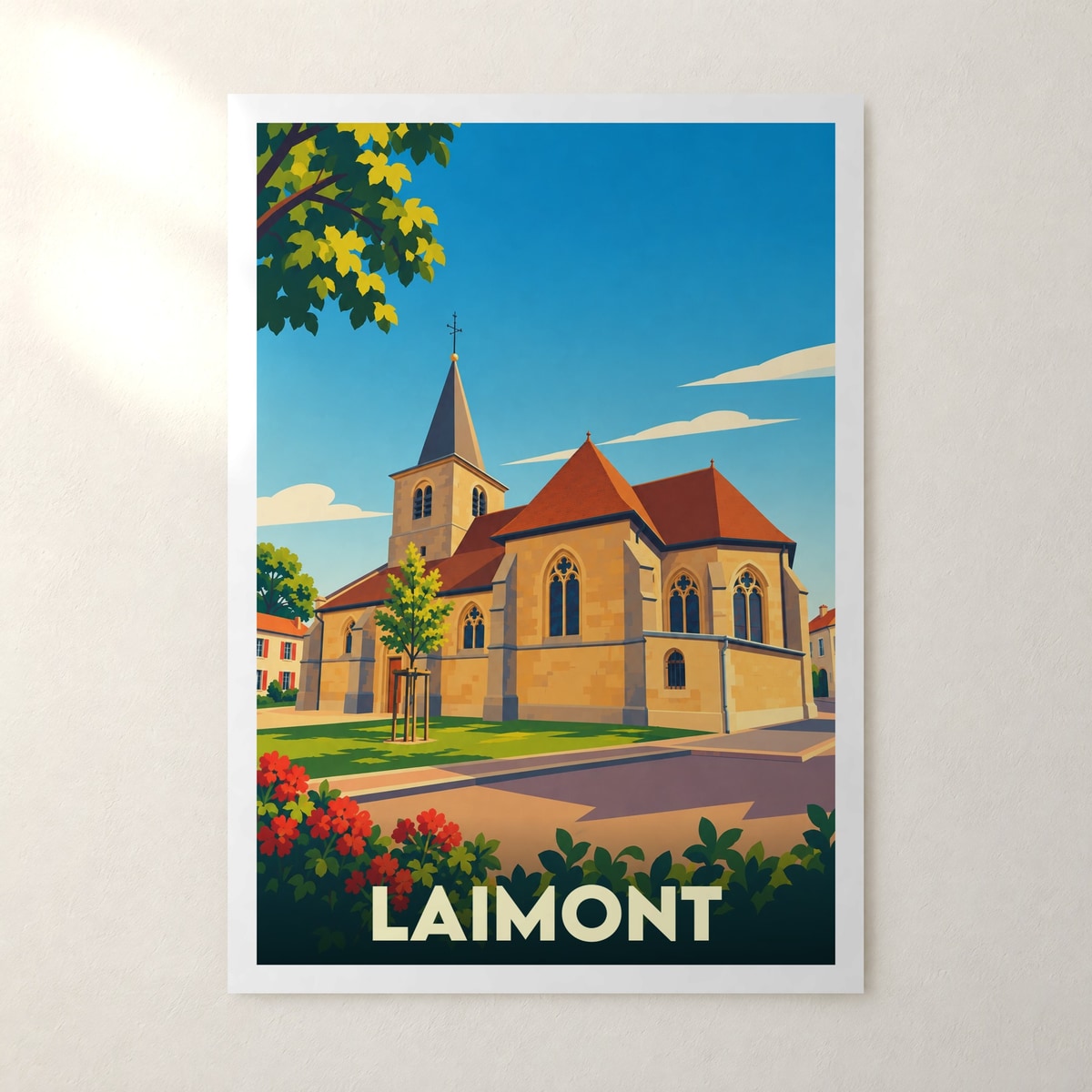 Affiche Laimont – sans cadre, accrochée au mur