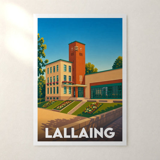 Affiche Lallaing – sans cadre, accrochée au mur