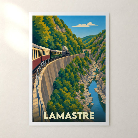 Affiche Lamastre – sans cadre, accrochée au mur