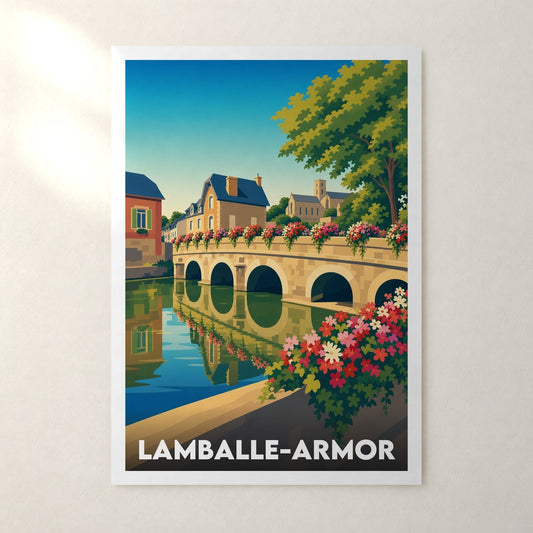 Affiche Lamballe-Armor – sans cadre, accrochée au mur
