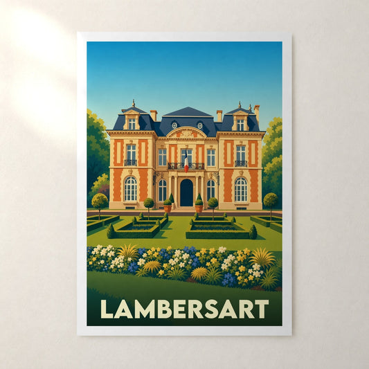 Affiche Lambersart – sans cadre, accrochée au mur