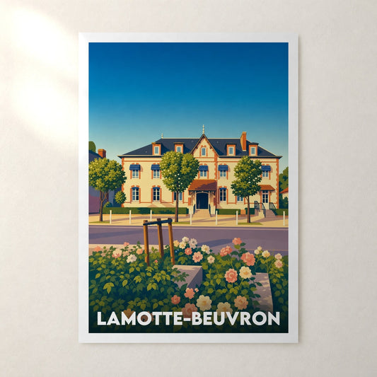 Affiche Lamotte-Beuvron – sans cadre, accrochée au mur