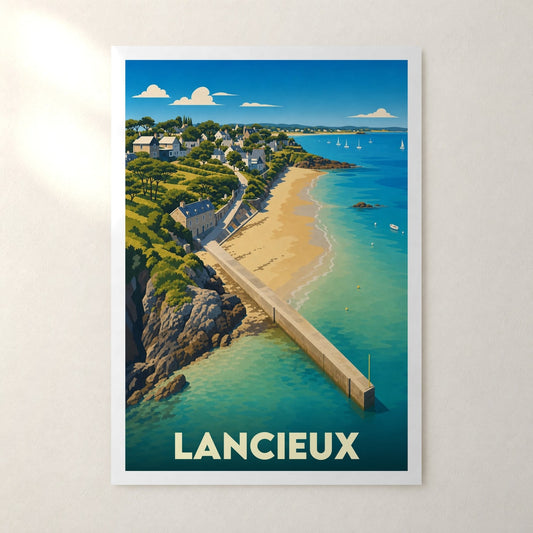 Affiche Lancieux – sans cadre, accrochée au mur