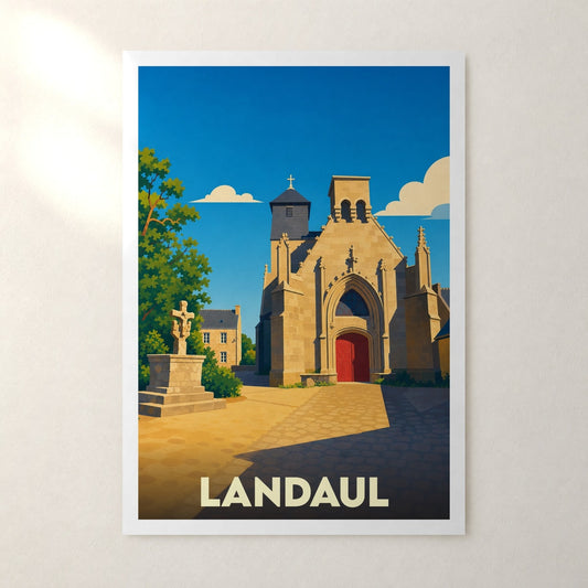 Affiche Landaul – sans cadre, accrochée au mur