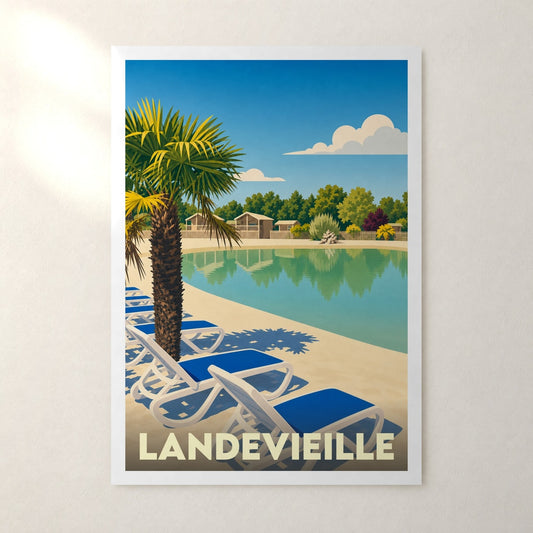 Affiche Landevieille – sans cadre, accrochée au mur