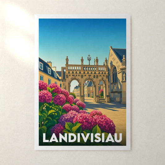 Affiche Landivisiau – sans cadre, accrochée au mur