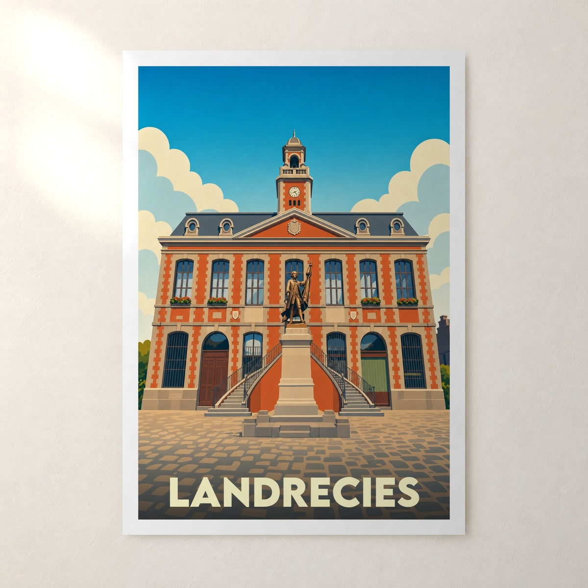 Affiche Landrecies – sans cadre, accrochée au mur