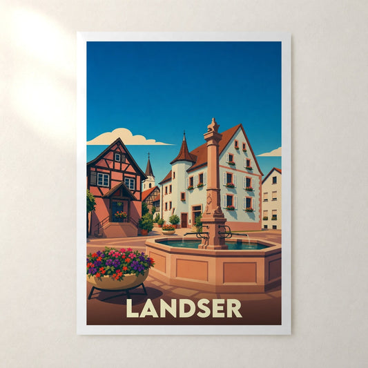 Affiche Landser – sans cadre, accrochée au mur