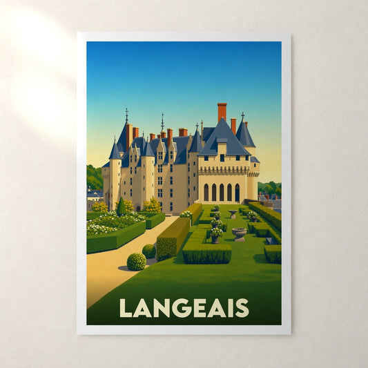 Affiche Langeais – sans cadre, accrochée au mur