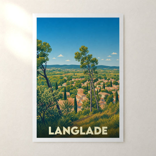 Affiche Langlade – sans cadre, accrochée au mur