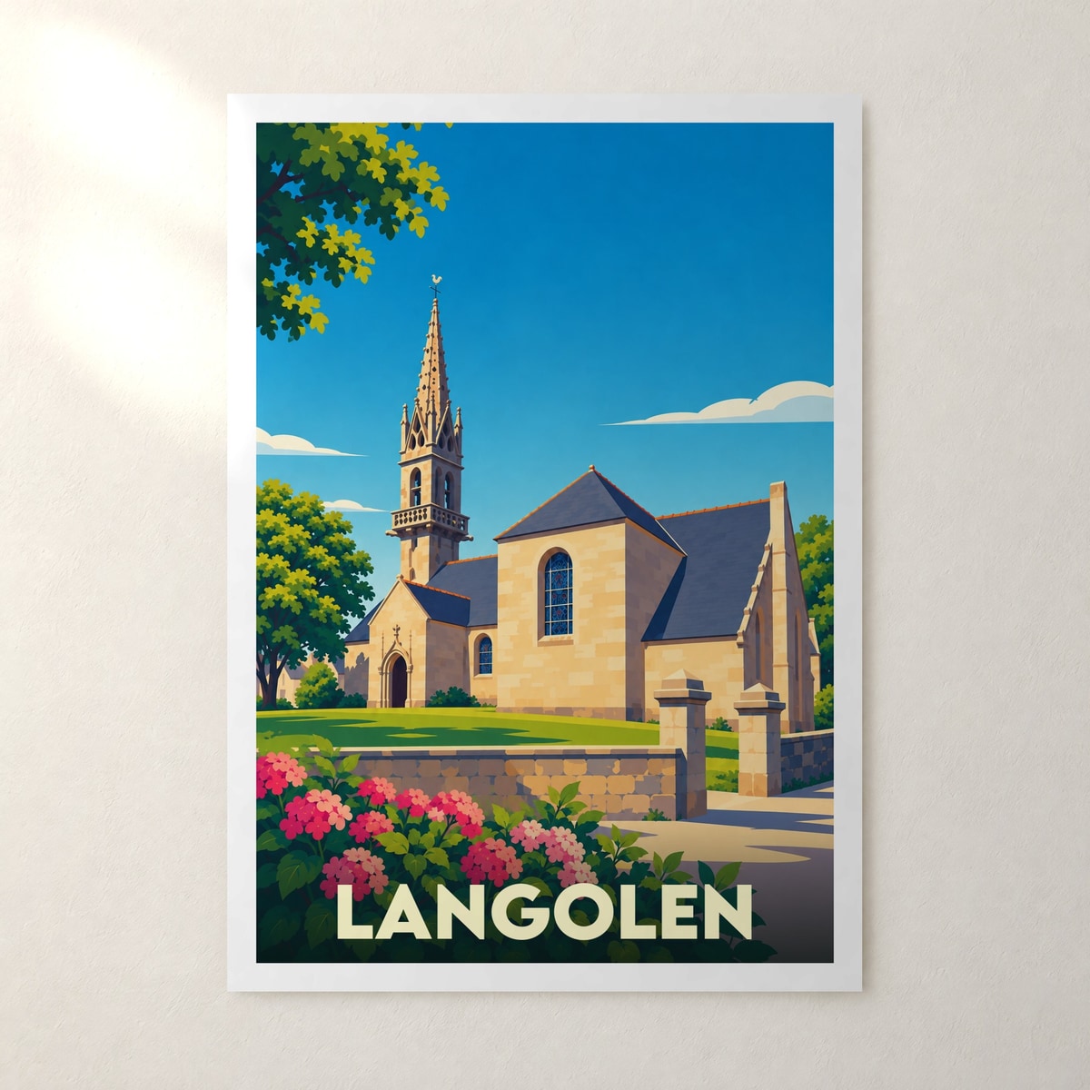 Affiche Langolen – sans cadre, accrochée au mur