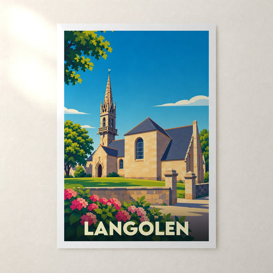 Affiche Langolen – sans cadre, accrochée au mur