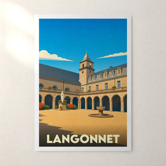 Affiche Langonnet – sans cadre, accrochée au mur