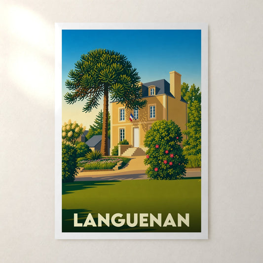 Affiche Languenan – sans cadre, accrochée au mur