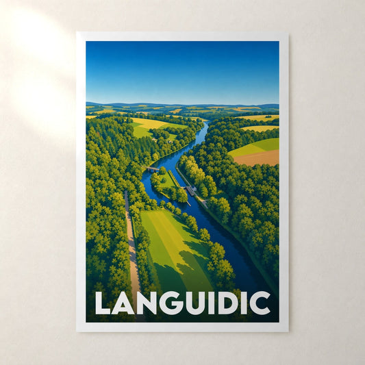 Affiche Languidic – sans cadre, accrochée au mur