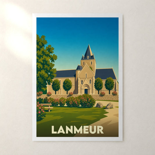 Affiche Lanmeur – sans cadre, accrochée au mur
