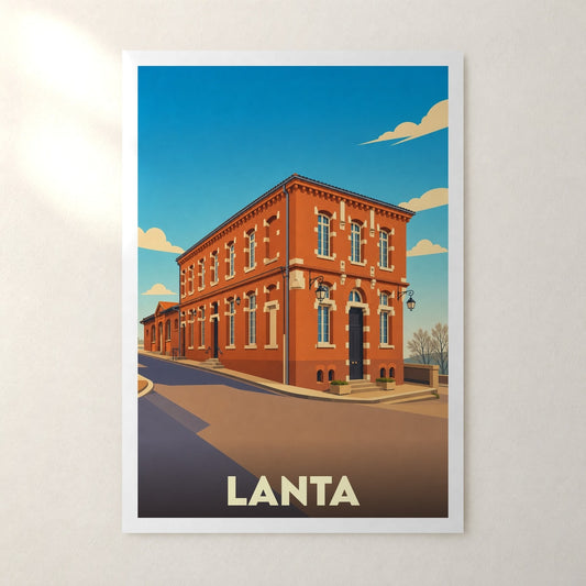 Affiche Lanta – sans cadre, accrochée au mur