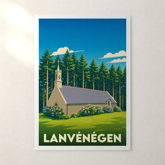Affiche Lanvénégen – sans cadre, accrochée au mur