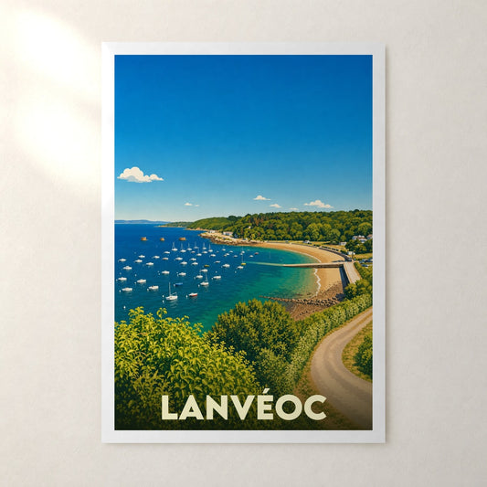 Affiche Lanvéoc – sans cadre, accrochée au mur