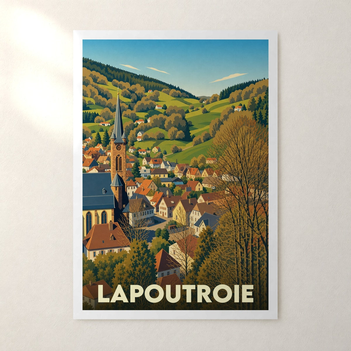 Affiche Lapoutroie – sans cadre, accrochée au mur