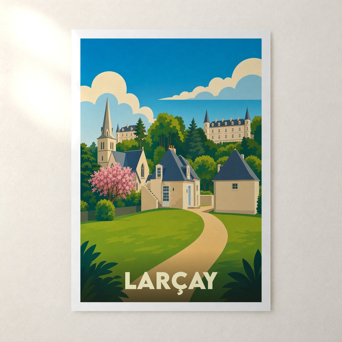 Affiche Larçay – sans cadre, accrochée au mur