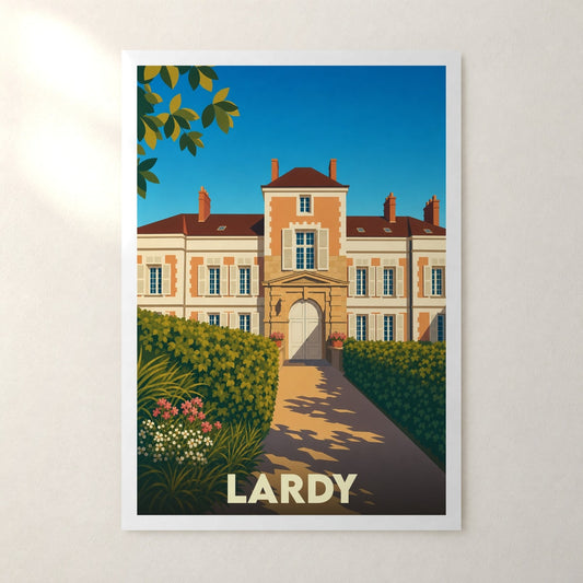 Affiche Lardy – sans cadre, accrochée au mur
