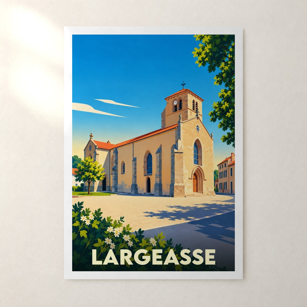 Affiche Largeasse – sans cadre, accrochée au mur