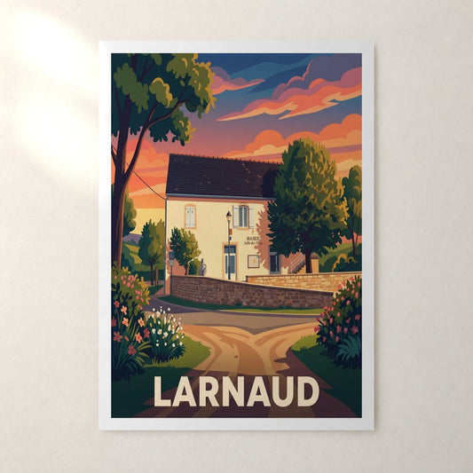 Affiche Larnaud – sans cadre, accrochée au mur