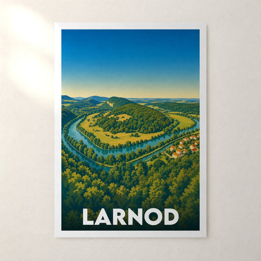 Affiche Larnod – sans cadre, accrochée au mur