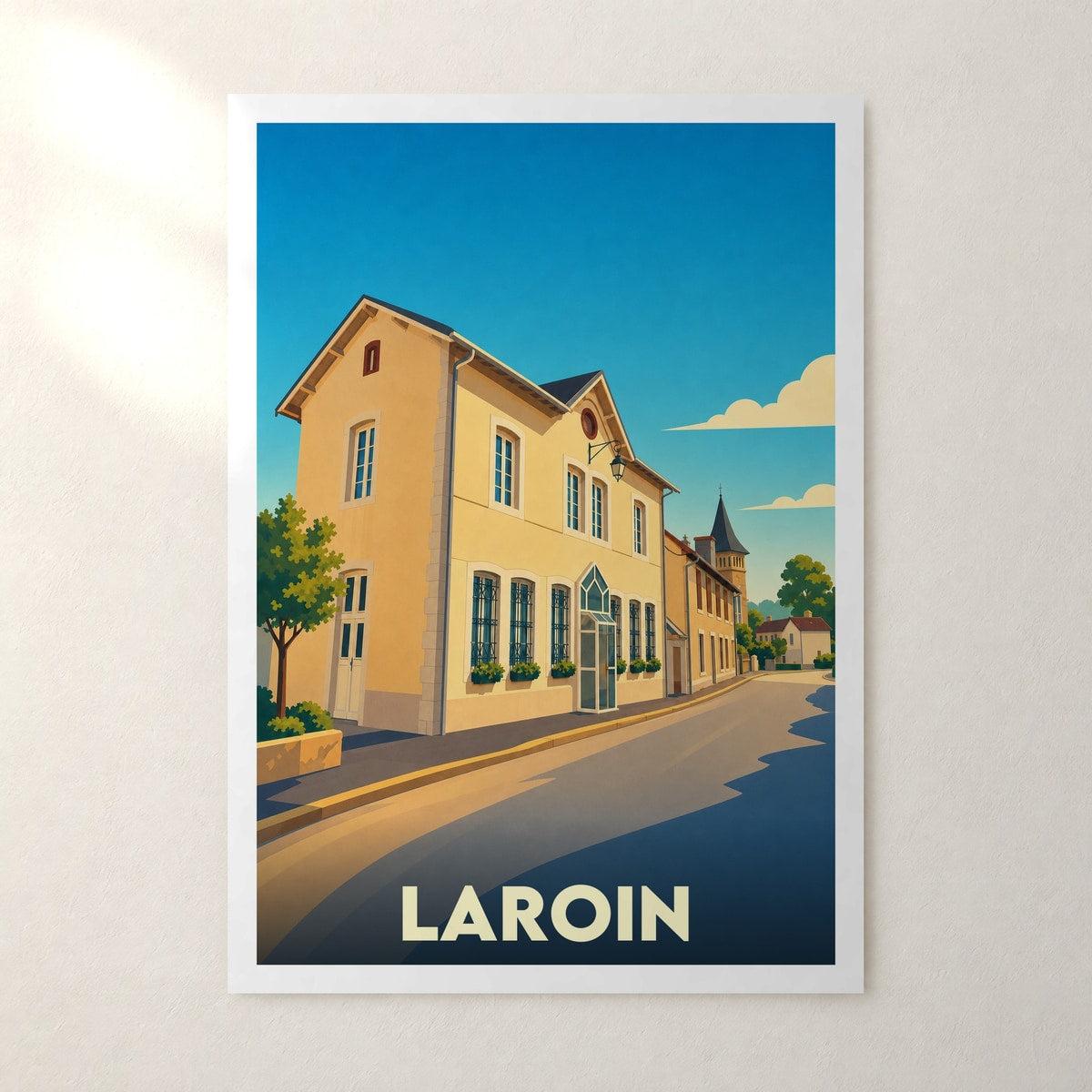 Affiche Laroin – sans cadre, accrochée au mur
