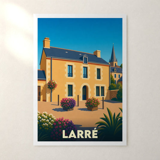 Affiche Larré – sans cadre, accrochée au mur