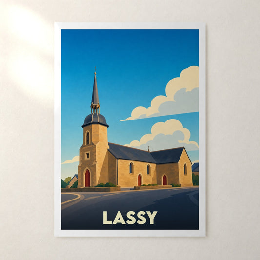 Affiche Lassy – sans cadre, accrochée au mur